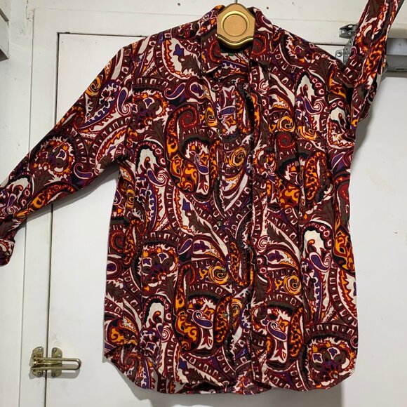 VINTAGE BOSTON TRADERS PRINTED COTTON SHIRTS SIZE M - Picture 1 of 12